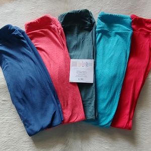 LuLaRoe Bottoms - Lot 5 kids solids LuLaRoe Bottoms - Lot 5 kids solids
